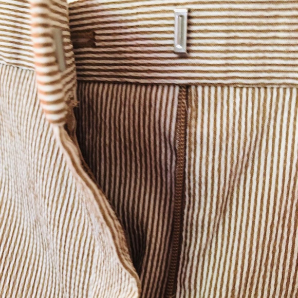 Theory Treeca 4  Seersucker Pants NWT Size 8 - Picture 4 of 7